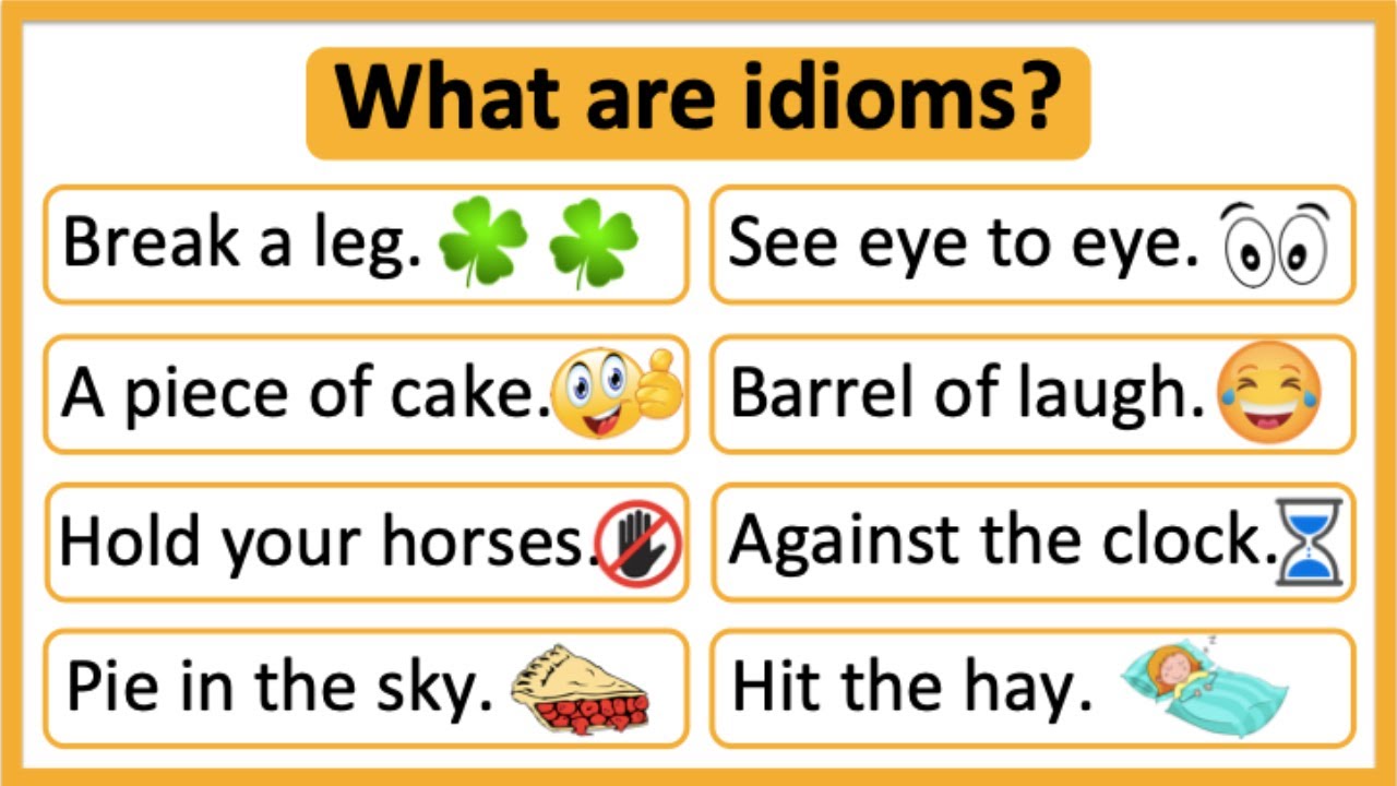 Idioms For The IELTS Speaking