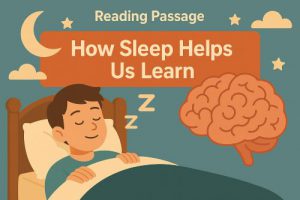 IELTS Reading: How sleep helps us learn