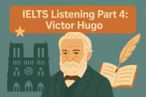 IELTS Listening Part 4: Victor Hugo