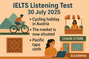IELTS Listening Test 30 July 2025