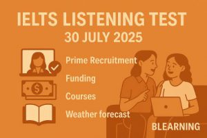 IELTS Listening Test 31 July 2025
