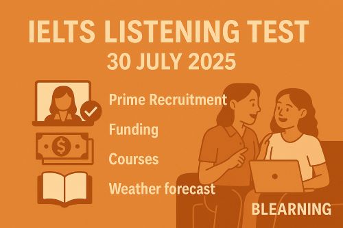 IELTS Listening Test 31 July 2025
