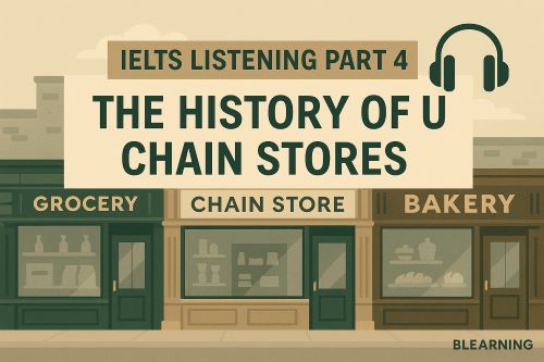 IELTS LISTENING PART 4: The history of UK chain stores