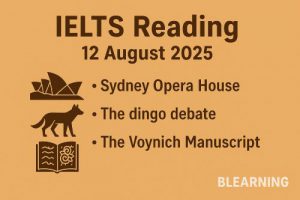 IELTS READING TEST 12 August 2025