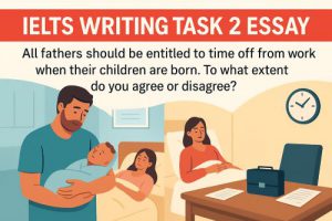 IELTS Writing Task 2: All fathers should be entitled to time off from work when their children are born.